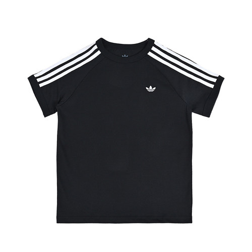Adidas阿迪达斯新款儿童装三叶草男大童短袖经典百搭T恤KE0919