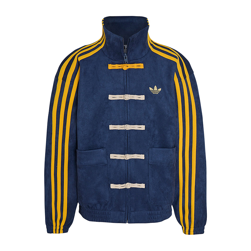 Adidas男大童三叶草针织外套