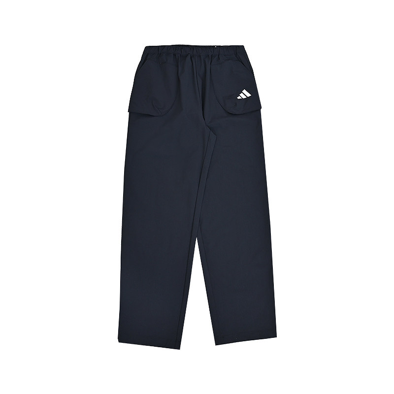 Adidas阿迪达斯新款儿童装男小童梭织长裤黑色百搭休闲裤KH0272