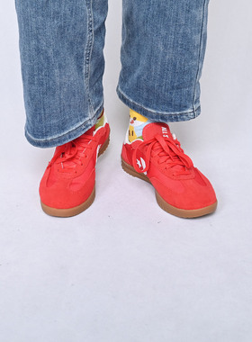 Converse匡威新款Trainer情侣德训鞋红色百搭复古休闲鞋A17238C