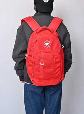 Converse匡威男女款运动休闲双肩包学生背包红色旅行包UA5888-F97