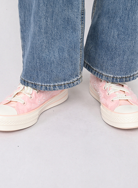 Converse匡威新款女子帆布鞋70 SNL高帮百搭时尚休闲鞋 A13850C