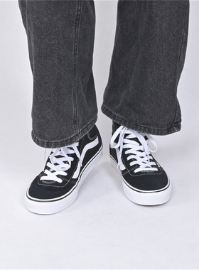 VANS范斯Ashwood Hi Decon黑色复古高帮男鞋休闲板鞋