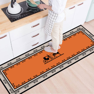 厨房专用地垫软硅藻吸水吸油脚垫卡通阳台长条浴室门口垫子家用