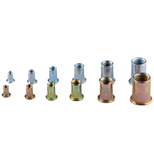 304不锈钢/镀锌拉铆螺母拉帽小沉头柱纹铆螺母小沉头滚花铆螺帽