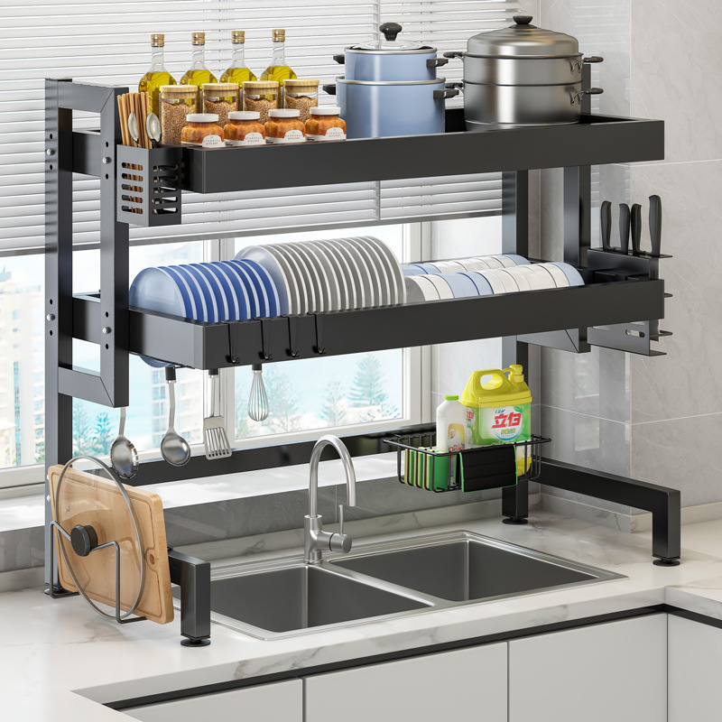 厨房水槽置物架台面洗碗槽放碗架水池沥水碗盘架碗碟收纳架