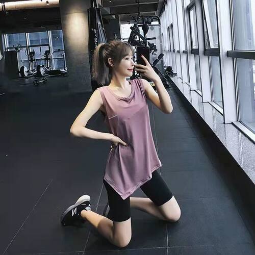 新款瑜伽服上衣薄运动背心女外穿