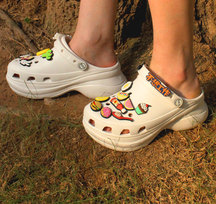 雷比亚沙滩厚底洞洞鞋杨幂同款