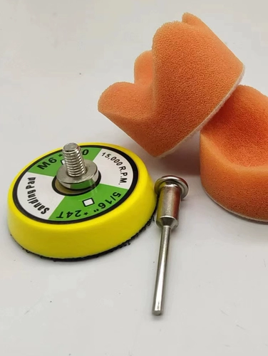 Поролоновый волнистый ткань для полировки, вощеный фрезерный станок для ногтей из грецкого ореха, 2 дюймов, 50mm