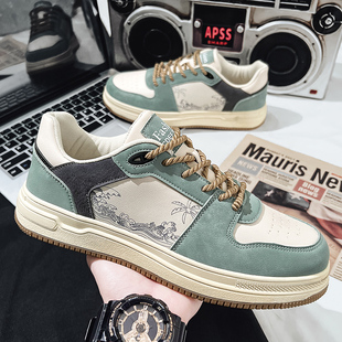 大码男鞋45鞋子男款46板鞋青少年男士百搭38码休闲鞋47码爆款潮鞋