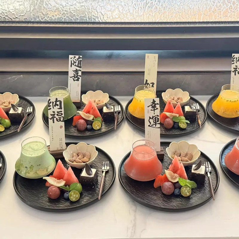 中式茶歇摆台装饰位上茶歇高级酒店会议甜品精致高颜值下午茶点盘,餐饮具,餐用托盘,淘宝优惠券,粉丝福利购,淘宝优惠卷