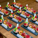 下午茶位上茶歇高端商务接待会议甜品台蛋糕盘子位餐甜点创意餐具