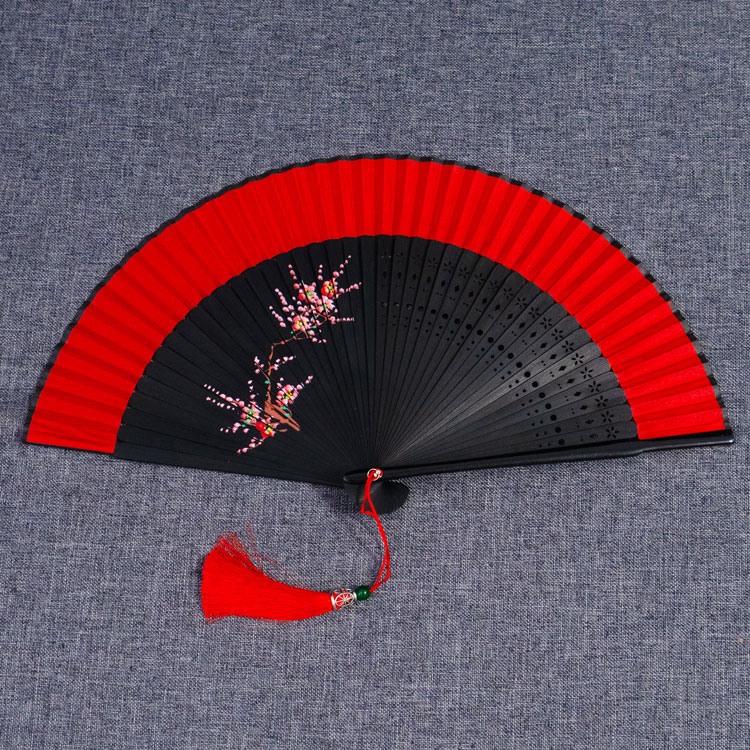 扇子折叠流苏仿真丝竹扇舞蹈扇