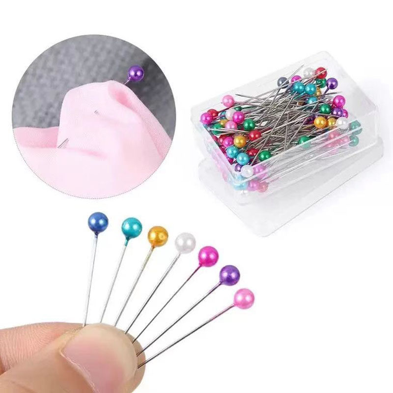 컬러 핀 38MM 흰색 진주 빛 바늘 진주 고정 핀 의류 수직 위치 핀 스타일링을위한 꽃다발 핀