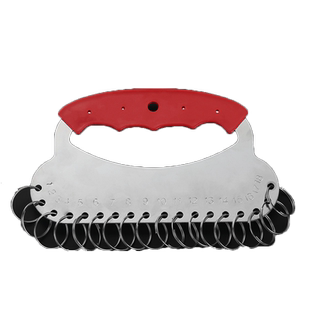 加厚不锈钢钥匙串带标记钥匙盘圆盘钥匙圈宾馆收纳管理钥匙牌标签