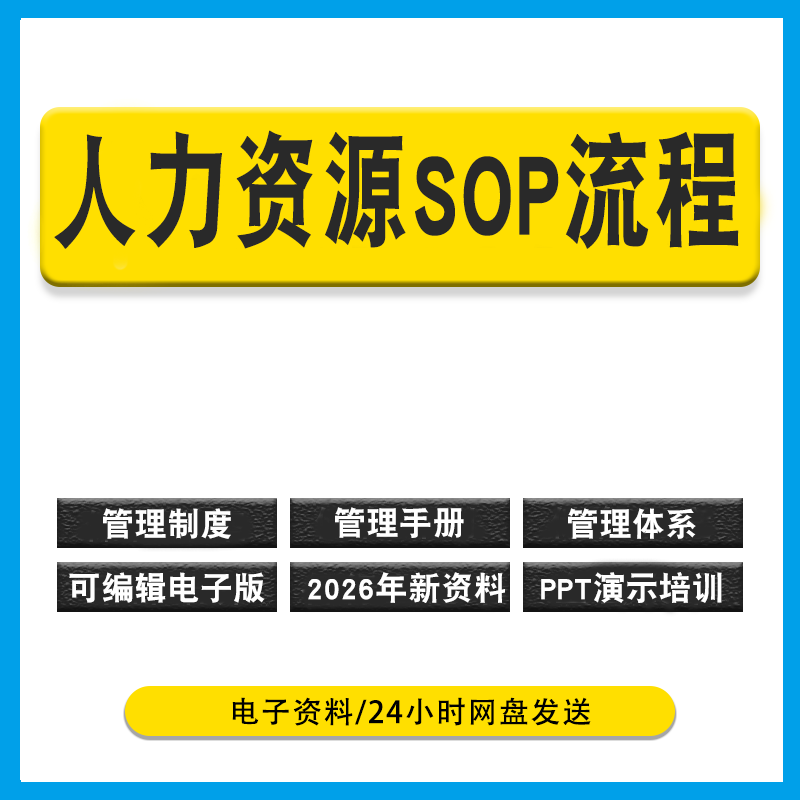 人力资源管理SOP管理流程图招聘考核绩效考勤休假体系培训PPT