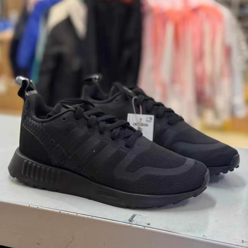 adidas阿迪达斯三叶草女鞋跑步鞋休闲透气轻便黑武士运动鞋fz3453