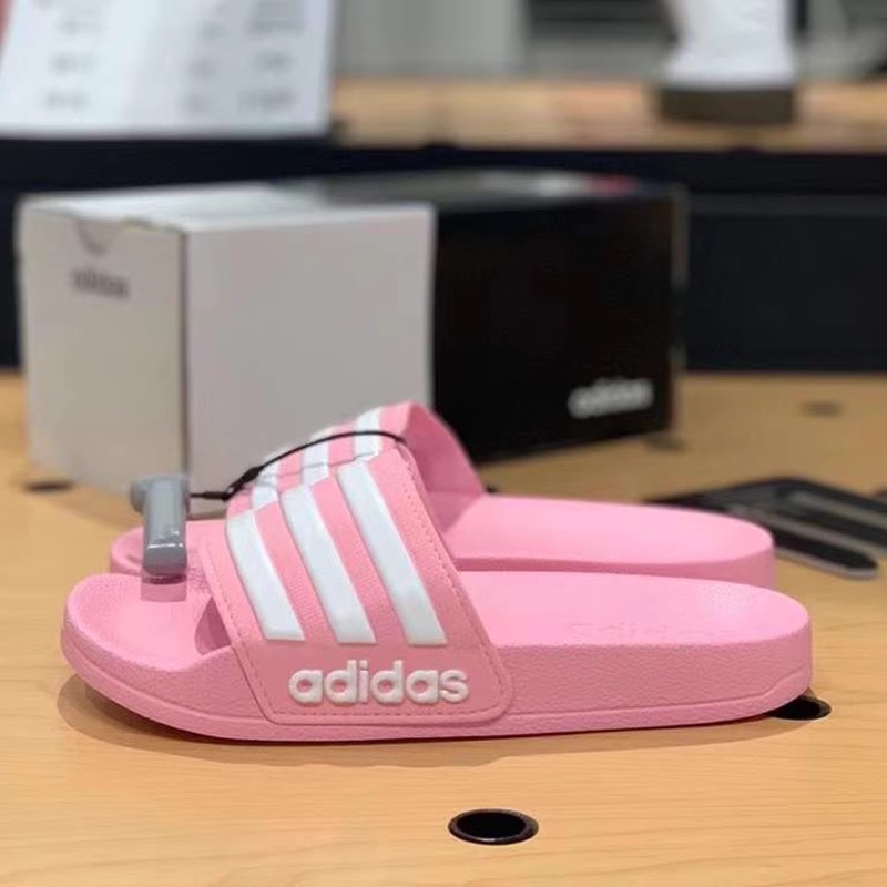 Adidas阿迪达斯经典款运动休闲女孩大童沙滩凉鞋软底拖鞋 G27628-封面