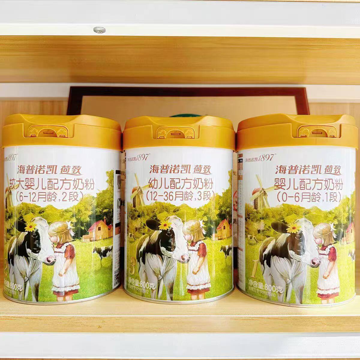 【6罐装】海普诺凯1897荷致123段800g婴幼儿配方奶粉正品无积分