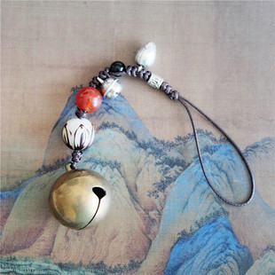 古风平安铃铛铜铃包包挂件随身幸运生日礼物室内小巧吊饰