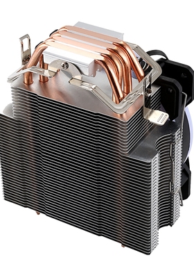 AVC 4铜管CPU散热器 1155 AMD 1366台式机电脑静音风扇 12CM
