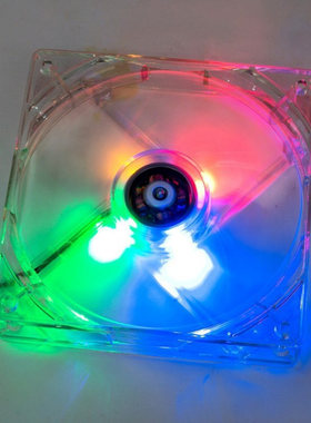 80254P(大4P)水晶带灯8CM 电脑机箱风扇