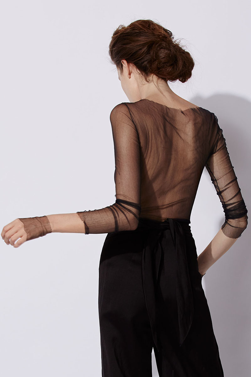 低领欧美薄款桑蚕丝女