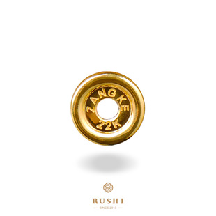 如饰藏客 22k金 黄金隔片 手工配饰 手串配珠手链diy配件饰品散珠