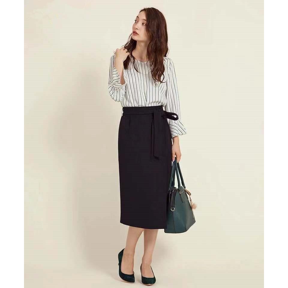 日单高端贵牌女装秋裤腰部系带