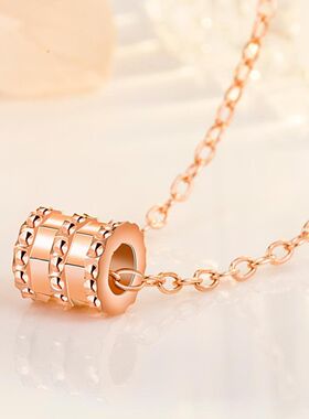 短款森系防过敏可调节饰品十字链