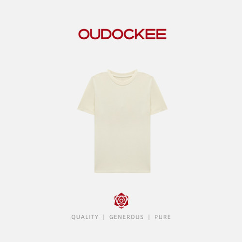OUDOCKEE【棉】棉花T 休闲短袖上衣小暖tT桖衬衫 TBAX2120T