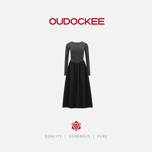 OUDOCKEE【芭蕾裙】修身型气质长款连衣裙 LBAAC2172T