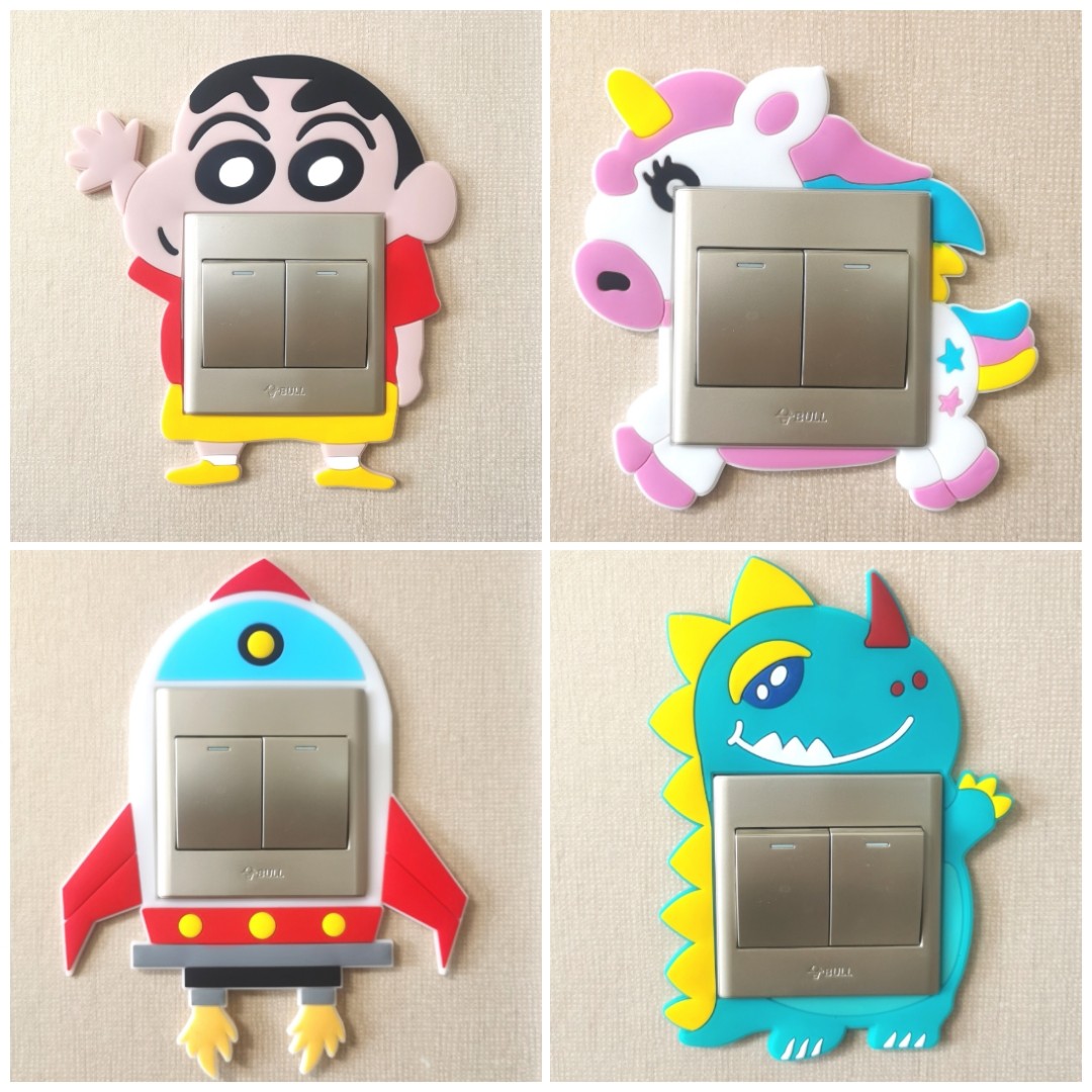 卡通开关保护套夜光开关贴电源墙贴卧室灯墙壁插座装饰套简约现代,家居饰品,开关贴,淘宝优惠券,粉丝福利购,淘宝优惠卷