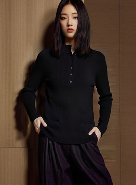 【祖系列】商场品牌女装折扣2025年冬季专柜679元百搭毛衣针织衫