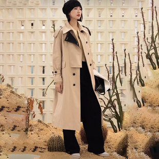 【古系列】新款女装折扣2026年春季1480元高级感翻领收腰风衣