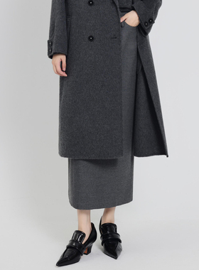 【贝系列】商场品牌女装折扣2025年冬季659元再生纤维毛呢半裙