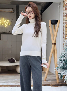 【米T系列】商场品牌女折扣2025年冬季679元绵羊毛高领毛衣针织衫