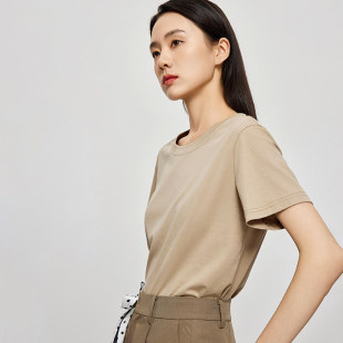 【觅系列】商场品牌女装折扣2026年夏季复古透气亲肤T恤