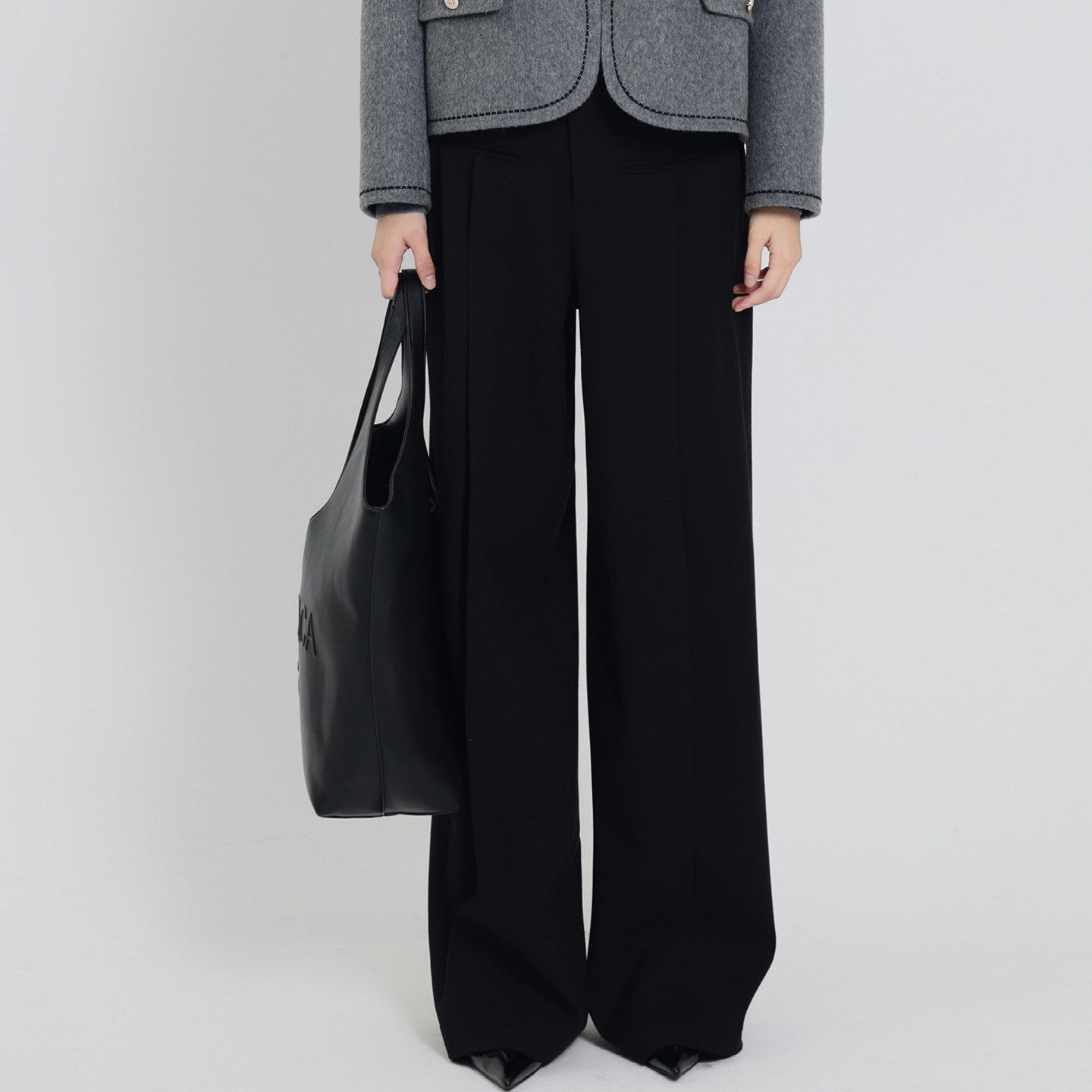 【贝系列】商场品牌女装折扣2025年冬季专柜769元直筒毛呢闲裤,女装/女士精品,休闲裤,淘宝优惠券,粉丝福利购,淘宝优惠卷