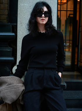 【祖系列】商场品牌女装折扣2025年冬季专柜659元纯羊毛衣针织衫