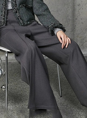 【H系列】商场品牌女装折扣2025年冬季专柜659元阔腿西装休闲裤