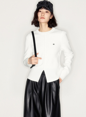 【古系列】商场品牌女装折扣2025年冬季专柜489元纯色毛衣针织衫