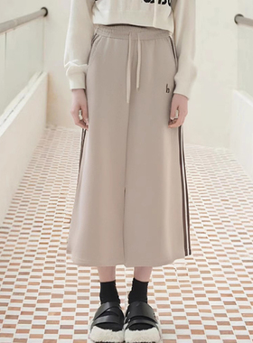 【碧系列】商场品牌女装折扣2025年冬季专柜659元侧条抓绒半身裙