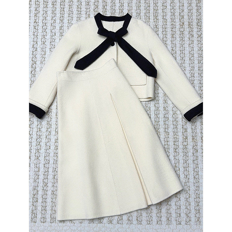 NANASTORE法式优雅外套女2024年冬季新款短款气质高腰半身裙裙子