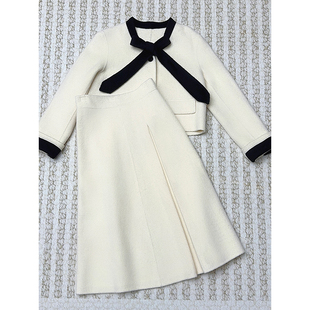 NANASTORE法式优雅外套女2024年冬季新款短款气质高腰半身裙裙子