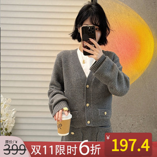 外套裙子两件 百搭轻奢针织衫 NANASTORE纯色毛衣女2024春季 新款