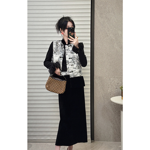 NANASTORE国风时尚套装女2024春季新款内搭打底上衣休闲外套女装