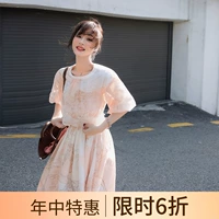 Nanastore Printing Thifon платье 2023 Новая осень очень сказочная французская ниша.