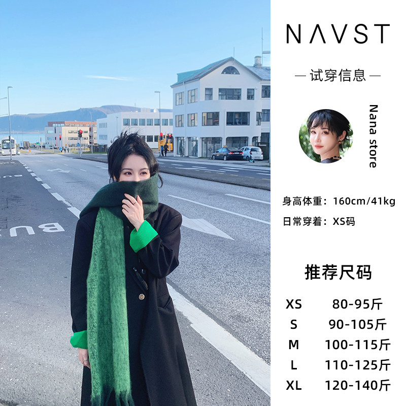 NANASTORE早春季中长款风衣外套女2024新款小个子复古大衣