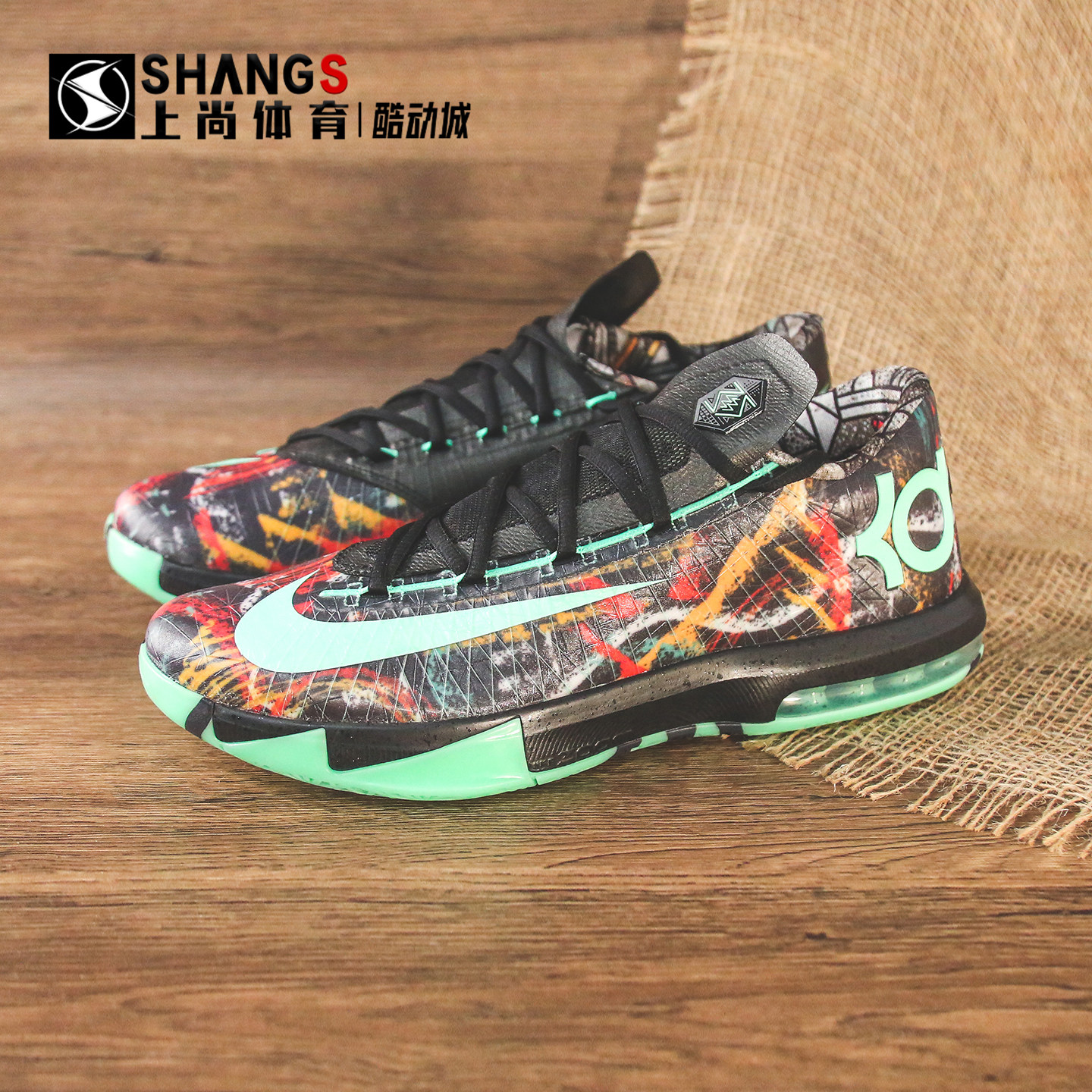 上尚体育Nike KD 6 杜兰特6代 全明星黑绿 低帮篮球鞋 FQ8356-900